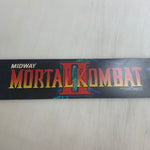 Vintage - Mortal Kombat II Arcade Marquee Translite - Escape Pod Online