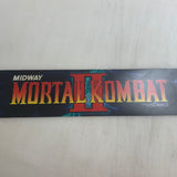 Vintage - Mortal Kombat II Arcade Marquee Translite - Escape Pod Online