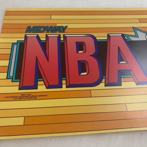 Vintage - NBA Jam Arcade Marquee Translite - Escape Pod Online