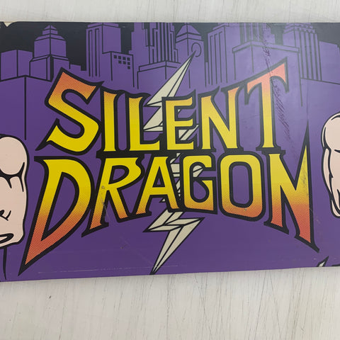 Vintage - Silent Dragon Arcade Marquee Translite