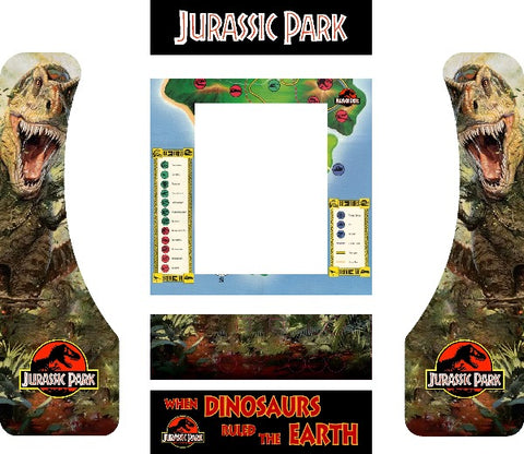 Jurassic Park Arcade1Up Partycade Decal Kit - Escape Pod Online