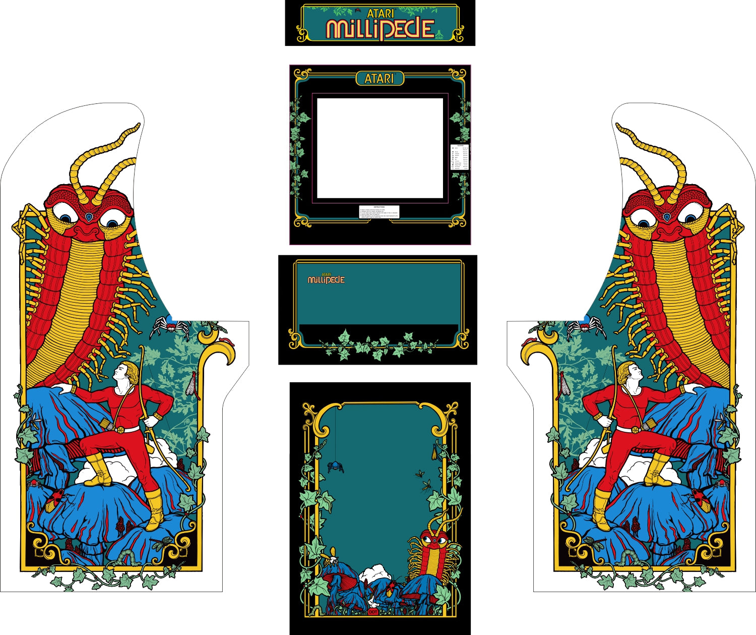 Arcade1Up - Millipede Complete Art Kit – Escape Pod Online