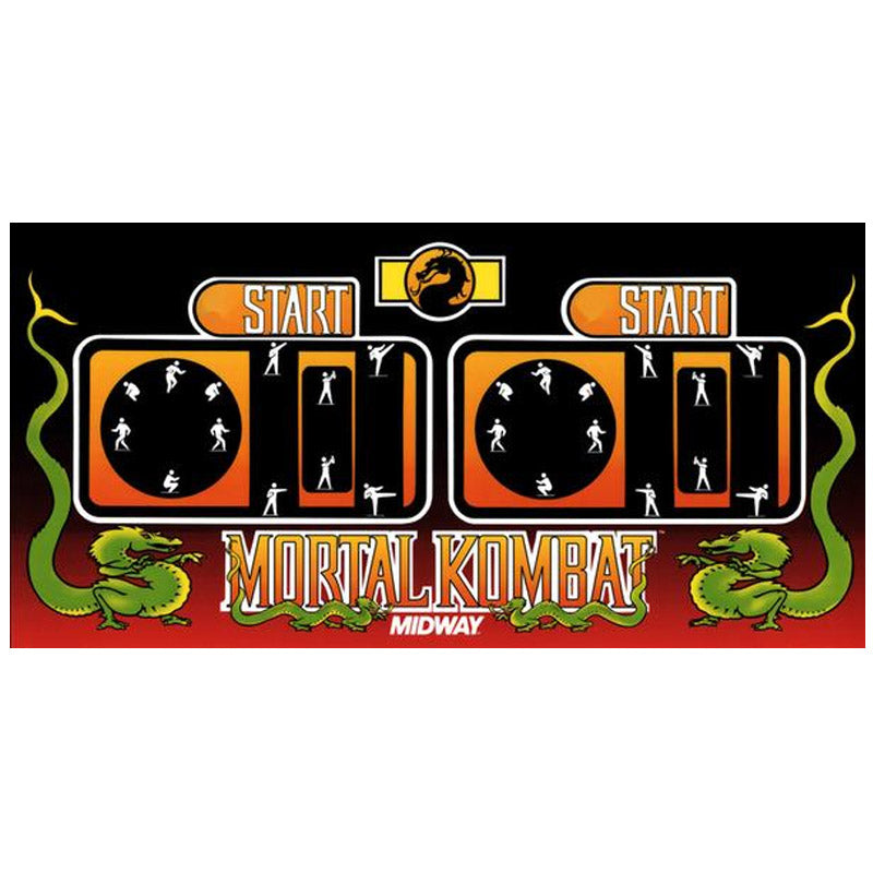 Mortal Kombat モータルコンバット カスタム コントロール パネル Mortal Kombat CPO - Control Panel Overlay - Premium 3M Vinyl