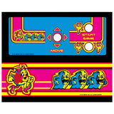 Ms Pac-Man Mini Cabaret Control Panel Overlay - CPO - Escape Pod Online