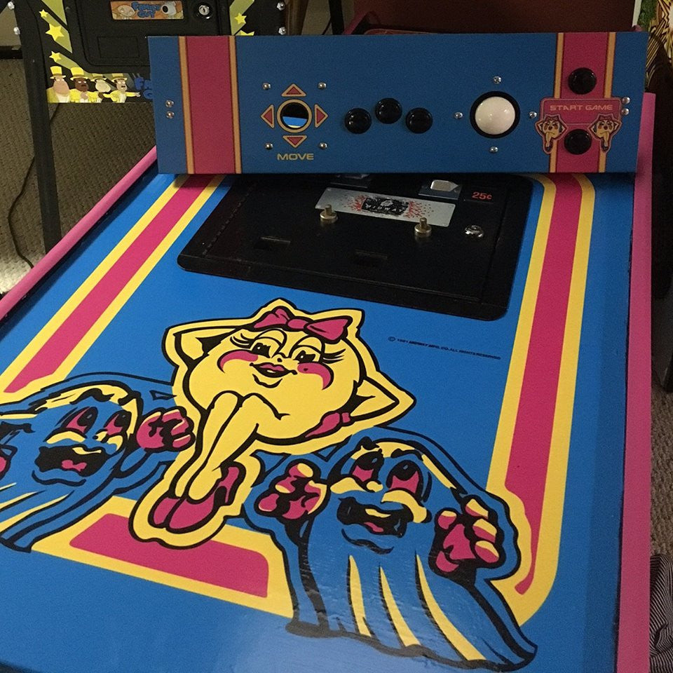 Pack Man Pod Ms. Pac-Man Full Side Art/Kickplate Set – Escape Pod Online