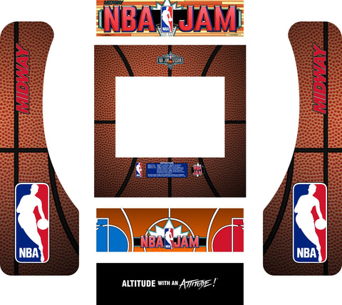 NBA Jam Arcade1Up Partycade Decal Kit - Escape Pod Online