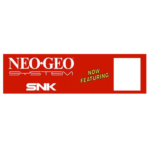 Neo Geo System SNK Generic Arcade Marquee - Escape Pod Online