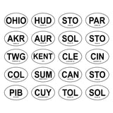 Ohio City Oval Decals - Escape Pod Online