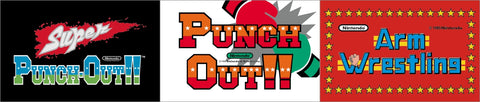 SUPER Punch Out Arm Wrestling Arcade Marquee - Escape Pod Online