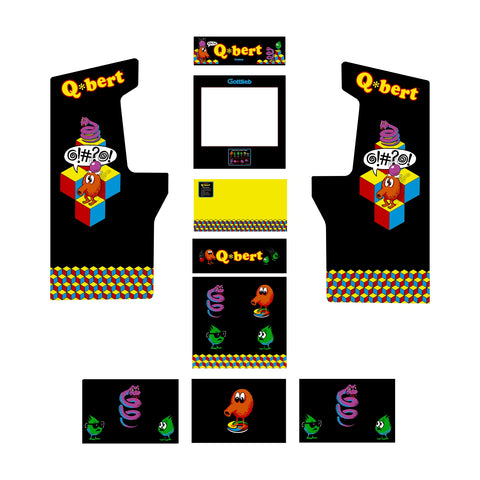 Q-Bert - Midway Legacy Edition - ARCADE1UP Art Kit - Escape Pod Online