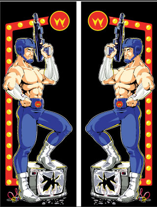 Smash TV Side Art Decals - Escape Pod Online