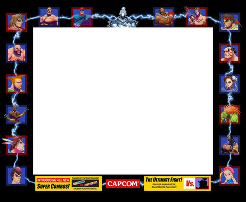 Street Fighter 2 Turbo Bezel (Big Blue)