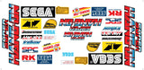 Super Hang On Arcade Sponsor Decal Set - Escape Pod Online