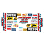 Super Hang On Arcade Sponsor Decal Set - Escape Pod Online