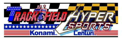 Track & Field Hyper Sports Combo Arcade Marquee - Escape Pod Online