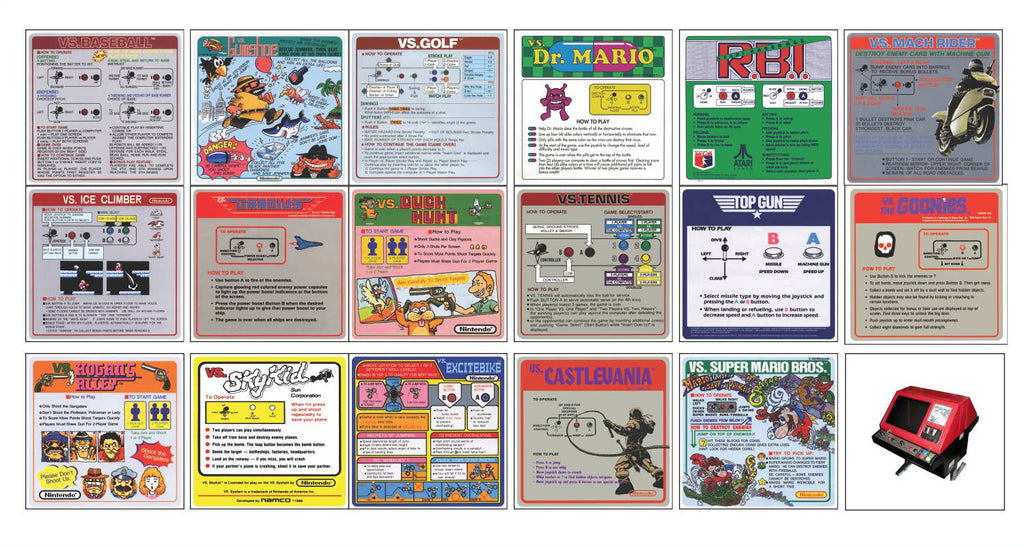 VS Nintendo Red Tent Instruction Cards – Escape Pod Online