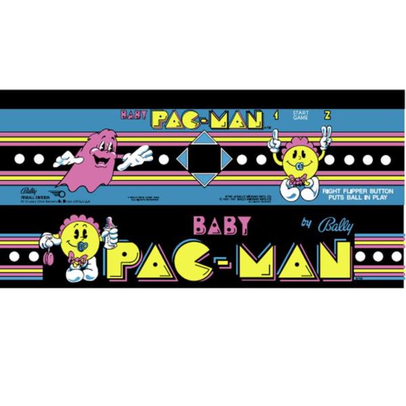 Baby Pac-Man Arcade Control Panel Overlay - CPO – Escape Pod Online