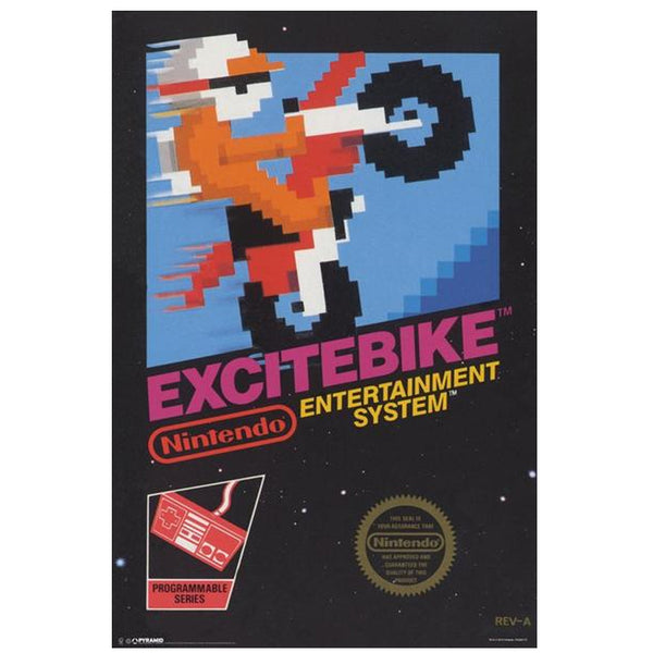 ExciteBike Arcade Box Poster Print – Escape Pod Online