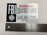 FBI Warning Arcade Sticker - Escape Pod Online