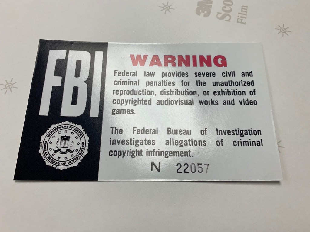 Fbi Movie Copyright Notice