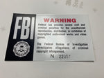 FBI Warning Arcade Sticker - Escape Pod Online