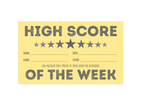 High Score Removable Decal - Escape Pod Online