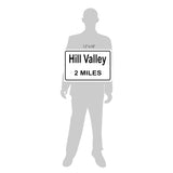 Hill Valley 2 Miles Sign from Back to the Future - Escape Pod Online