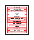 Yacht Rock Jukebox Title Card Wall Graphic - Escape Pod Online