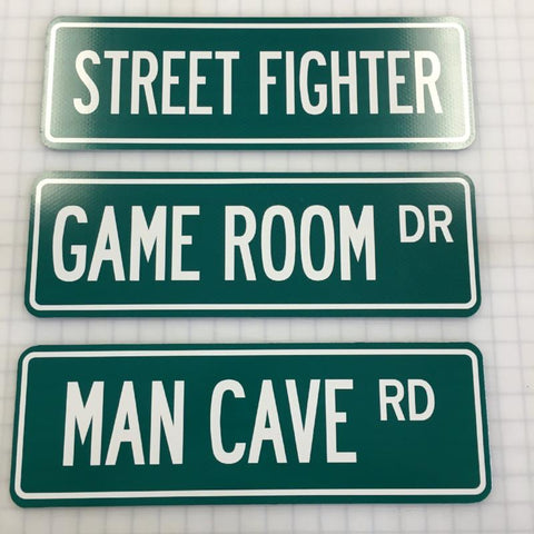 Game Room or Man Cave Street Signs - Custom Street Signs - Escape Pod Online