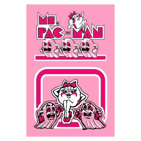 Pink Ms. Pac-Man Poster Print - Escape Pod Online