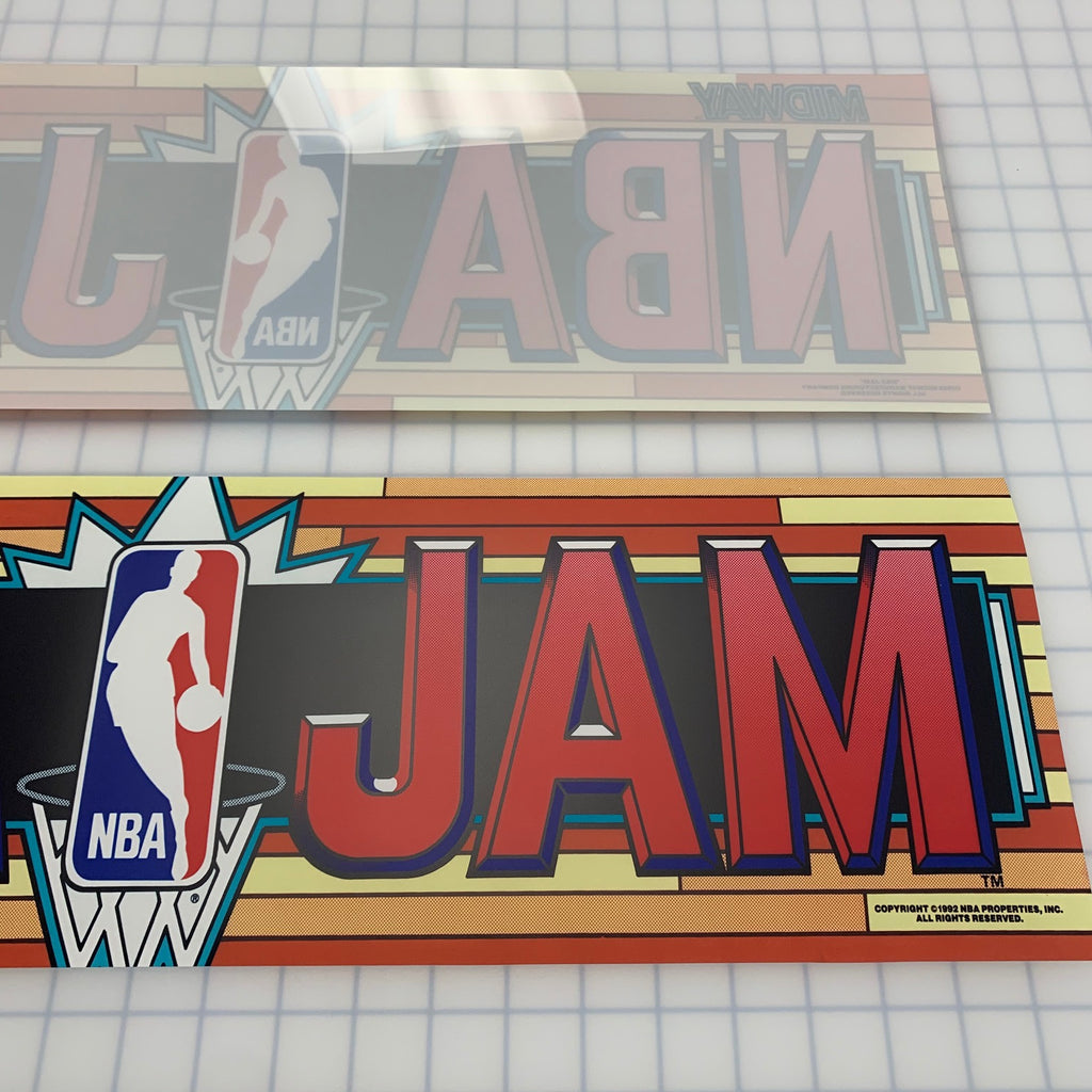 NBA Jam Arcade Game Marquee