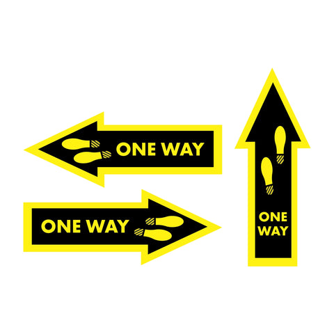 One Way Arrow Floor Graphic - Escape Pod Online